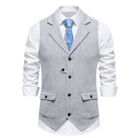 European Single Breasted Retro Vest Men