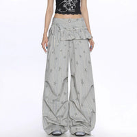 Loose Straight Wide Leg Casual Trousers