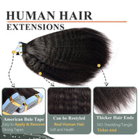 Invisible Seamless Hair Extensions Real Human-hair Hairpieces