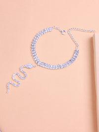 European And American Fashion Full Diamond Double Layer Feet Chain