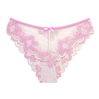 Cross Sheer Low Waist Lace Foreign Trade Underwear Women's Comfortable Breathable Hollow Hip Lifting