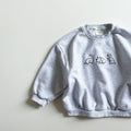Dinosaur Cartoon Embroidery Long-sleeved Sweater