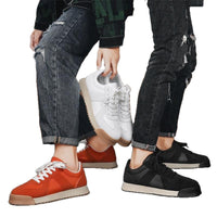 Synthetic Leather Versatile Retro Casual Sneakers