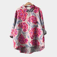 Casual Long Sleeve Shirt Animal Print Hawaiian Long Sleeve Shirt
