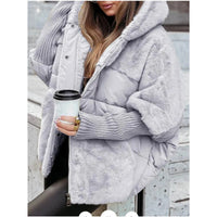 Womens Loose-Fit Patchwork Cotton Padded Jacket