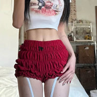 Women's Low-Waist Sport Pleated Shorts New Summer Style