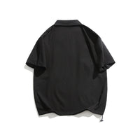 Fashion Personality Short Sleeve Men's Lapel T-shirt