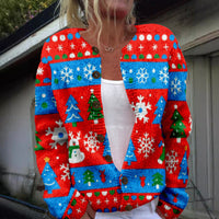 Trade 3D Digital-print Cardigan Sweater