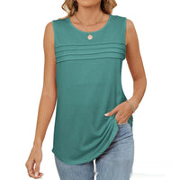 Sleeveless Crew-neck Loose-fitting Fashionable Vest