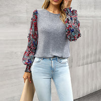 Women's Elegant Long-sleeved Top For Spring And Summer