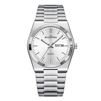 Ultra-thin Butterfly-clasp Steel-band Quartz Mens Watch