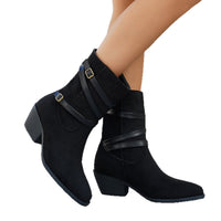 Cotton Low-cut Vintage-style Boots New Design
