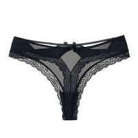 Sexy Solid Color Cross Butterfly Low Waist Seamless Underwear