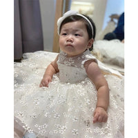 Girls' Printed Little Daisy Lace Dress