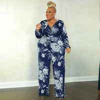 Women's Casual Fashion Printed Jumpsuit