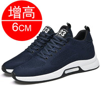 Durable Running Sports Invisible Height Increase 6cm Men's Shoes