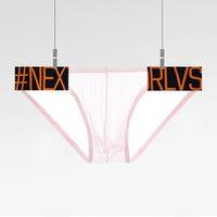 Transparent High Fork Men's Briefs Sports Low Waist Panties