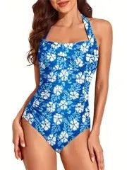 New European And American Women's One-piece Printed Swimsuit