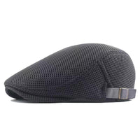 Womens Korean-style Trendy Beret Sun Hat Mens Solid-color Marching Cap