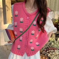 Sweet Young Knitted Vest For Women