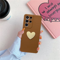 Simple Love Liquid Soft Rubber Mobile Phone Case