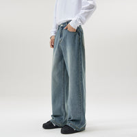 Men's American-style Washed Loose Jeans