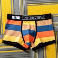 Men's Boxers Cotton Youth Summer Breathable Sports Personalized Cute Boxer Trend Stripes