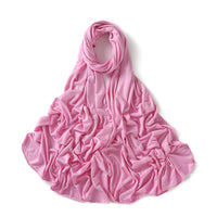 56 Colors Solid Color Modal Scarf Small Size Monochrome Jersey Veil Mercerized Cotton Scarf