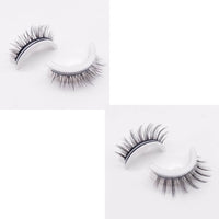 Reusable 3D Mink Lashes Natural False Eyelashes Self Adhesive Fake Glue Free Makeup Eyelash Extension Silk