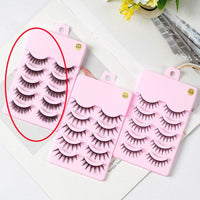5 Pairs Manga Lashes New Arrival Anime Cosplay Natural Wispy Korean Makeup Artificial False Eyelashes