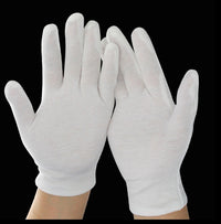 Thin White High Quality Men's Cotton Gloves