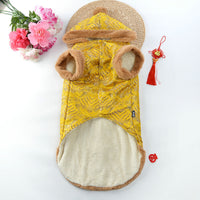 New Year's Pet Tang Suit Thick Coat For Large Dogs Chinese Style