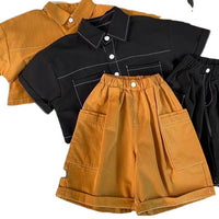 Children's Handsome Workwear Shirt Suit