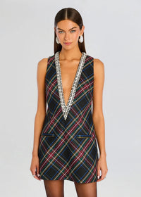 Hot-stone Multi-color Sleeveless Dress