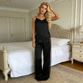 Mesh See-Through Cami And Pants Pajama Set