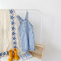 New Children's Overalls Western Style Loose Denim