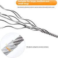 Wire Rope Dog Leash Pet Towing Rope