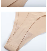 Women's Underwear Comfortable Low Waist T-shaped Panties Ice Silk Seamless Briefs