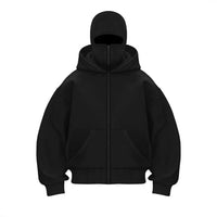 New European And American Autumn Spring Hooded Loose Cardigan Baseball Uniform Men