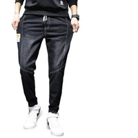 Ankle-tied Jeans Men's Loose Cargo Harlan Cropped Leisure