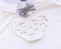 Cartoon Print Mid-waist Girls Cotton Triangle Bottom