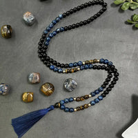 8mm Natural Stone 108 Mala Bead Necklace