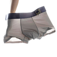 Men's Ice Silk Seamless Boxer Shorts