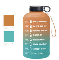 Creative Gradient Portable Plastic Big Water Bottle