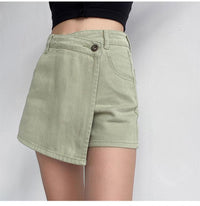 Anti-exposure Irregular Denim Skirt