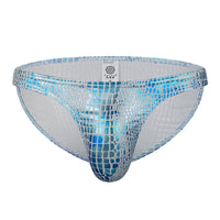Men's Snake Print Low Waist Narrow Side Triangle Pants