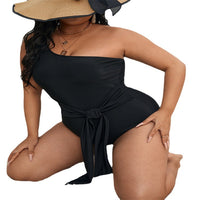 European And American Plus Size One-piece Swimsuit