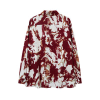 Fashion Personalized Ink Tie-dye Loose Shirt Men
