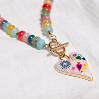 Charity-themed Pendant Fashion Vintage Beaded Necklace For Women