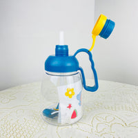 Cute Large Capacity Straw Water Cup Portable Sports Bottle